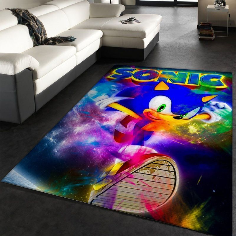 Sonic The Hedgehog Xi Area Rug Living Room Rug Home Decor Floor Decor