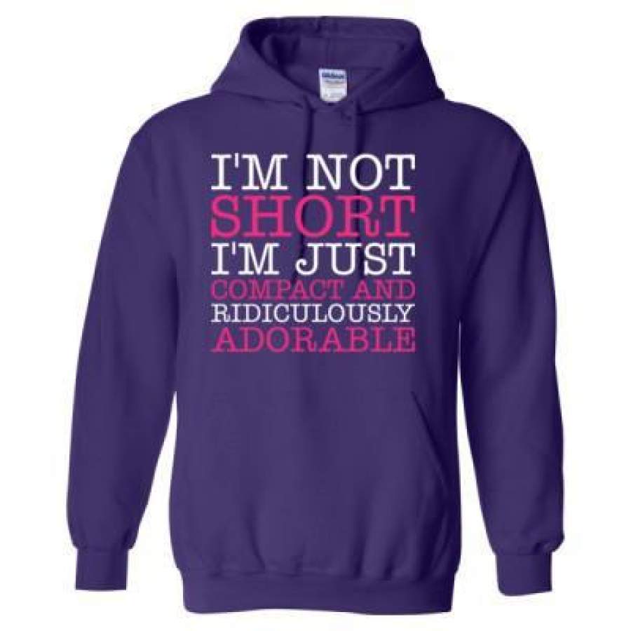 AGR I Am Not Short I Am Just Compact And Ridiculously Adorable – Heavy Blend™ Hooded Sweatshirt