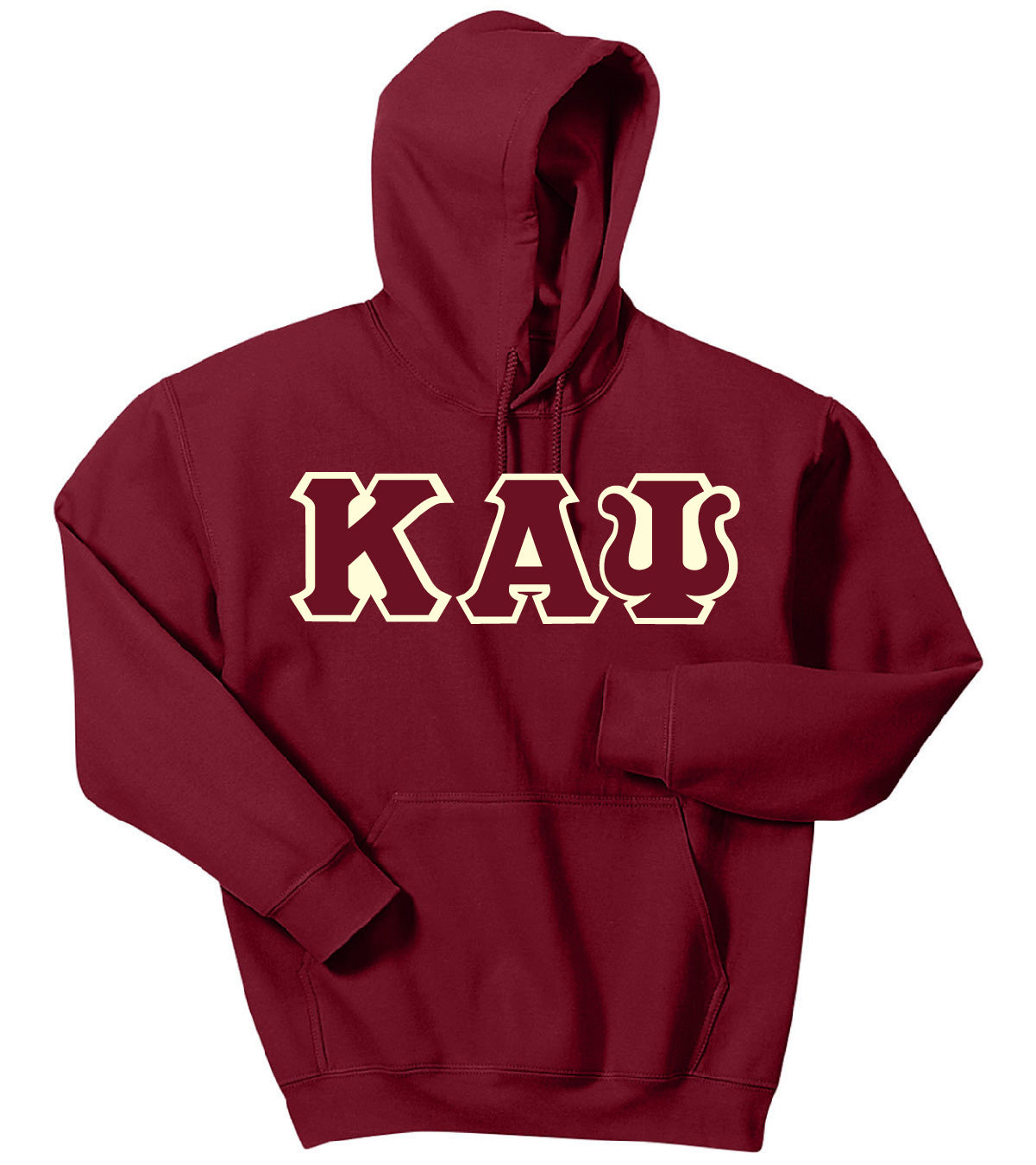 Kappa Greek 3 Letter Embroidered Hoodie  – Kappa Alpha Psi