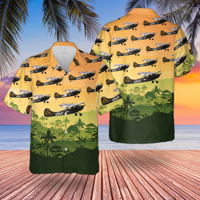 Us Army Cessna Bird Dog Hawaii Short Sleeve Hawaii Shirt For Men Ha76259