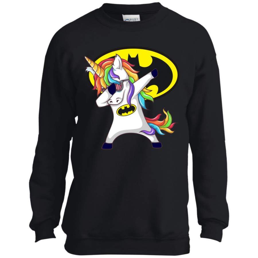 Unicorn Dabbing Super Batman Funny T-Shirt