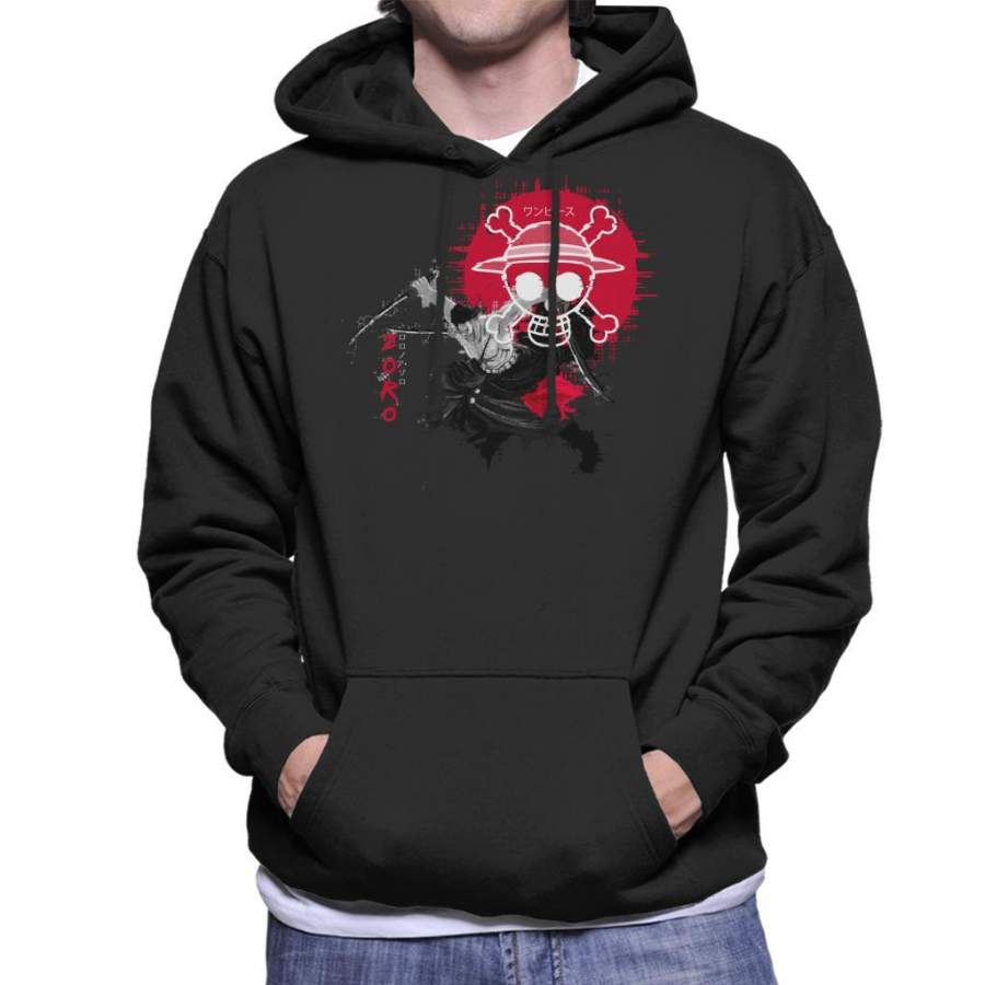 One Piece Roronoa Pirate Bounty Hunter Men’s Hooded Sweatshirt