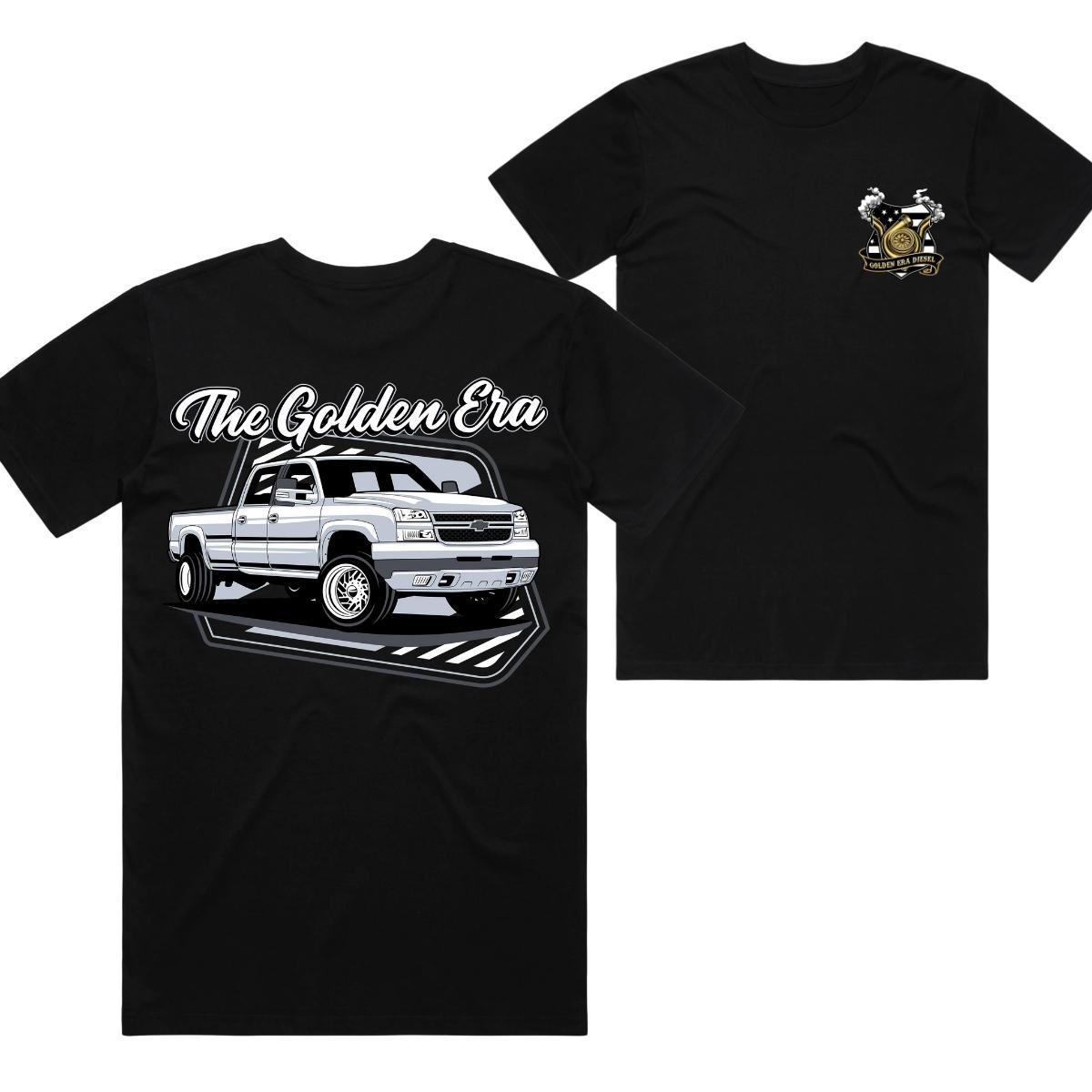 Golden Era Cat Eye T-Shirt – Classic Pickup Truck Graphic Cotton Tee for Automotive Enthusiasts, Vintage Car Lovers, and Streetwear Fans.