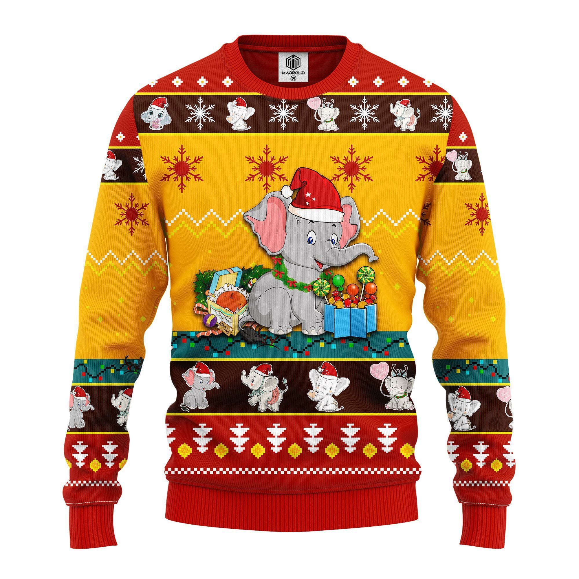 Baby Elephant Ugly Christmas Sweater | For Men & Women | Adult | Us4165