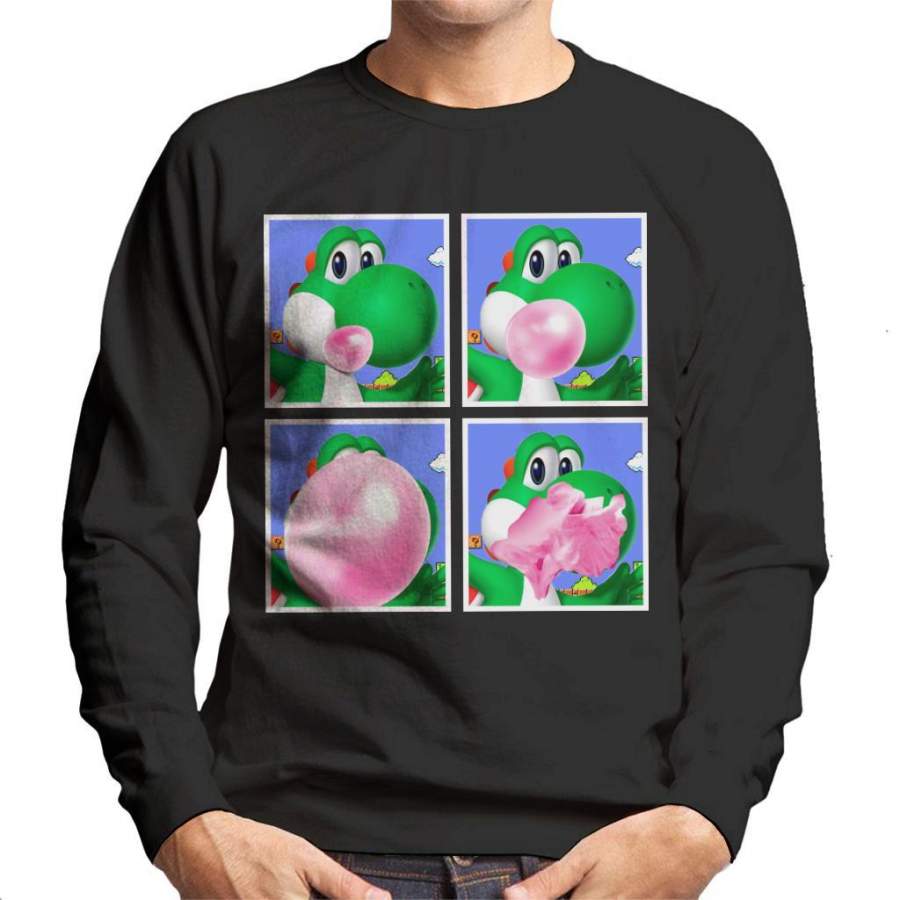 Yoshi Bubblegum Super Mario Men’s Sweatshirt