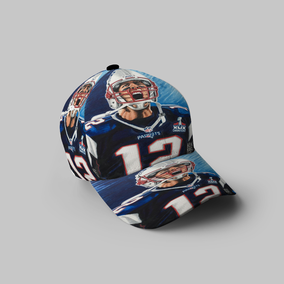 New England Patriots Tom Brady12 3D Printing Baseball Cap Classic Hat