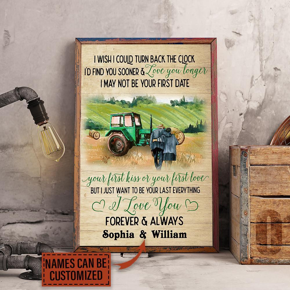 Aeticon Gifts Personalized Farming I Wish Could Turn Canvas Mom Dad Gift Home Decor