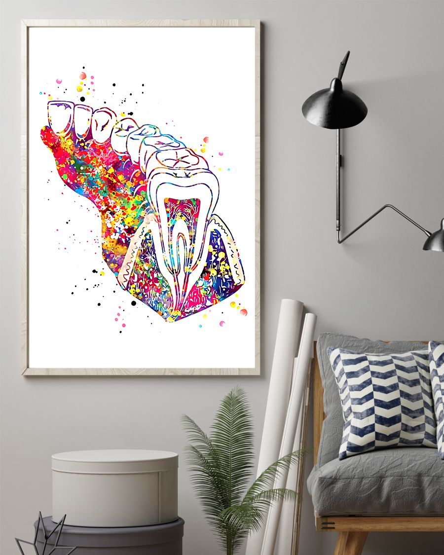 Professions Poster – Dentist Section Vertical Canvas And Poster | Wall Decor Visual Art