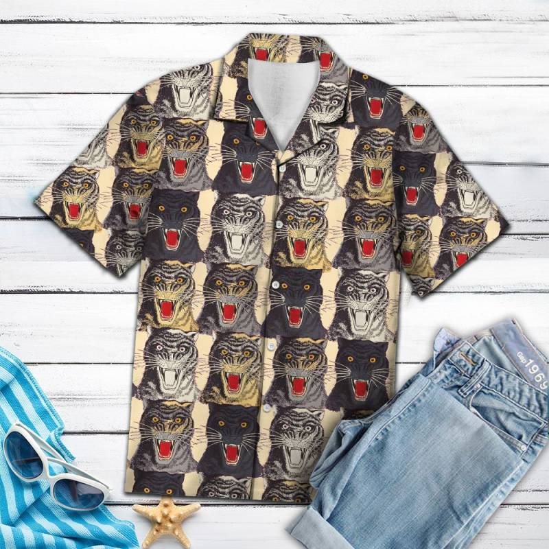 Angry Tiger G5810- Hawaiian Shirt