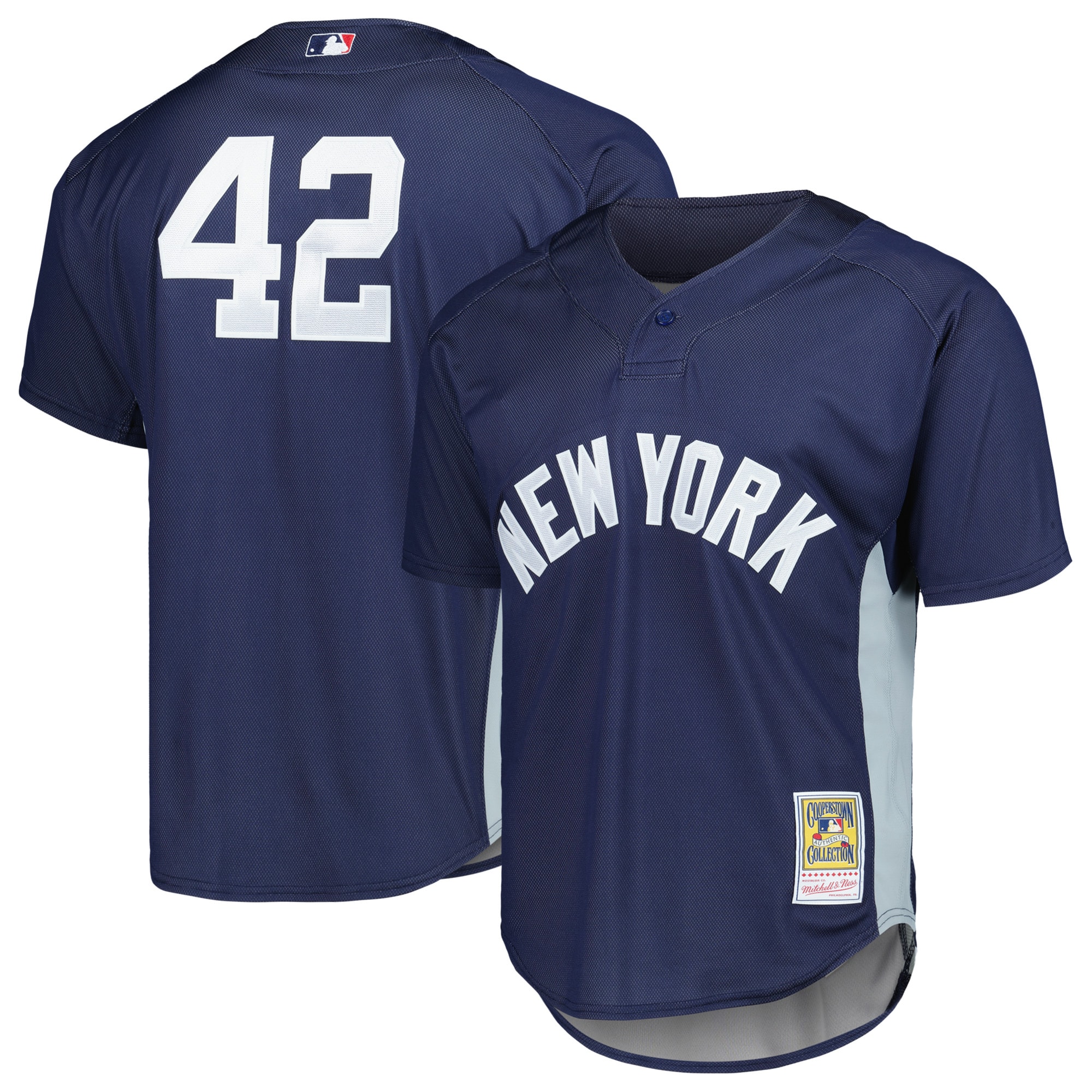 Mariano Rivera New York Yankees Mitchell & Ness Cooperstown Collection 2009 Batting Practice Jersey – Navy