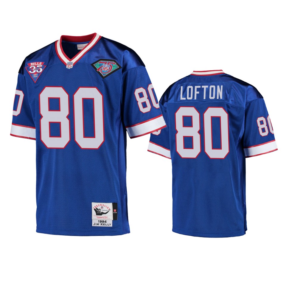 Buffalo Bills James Lofton Royal Vintage Replica Jersey – Mens