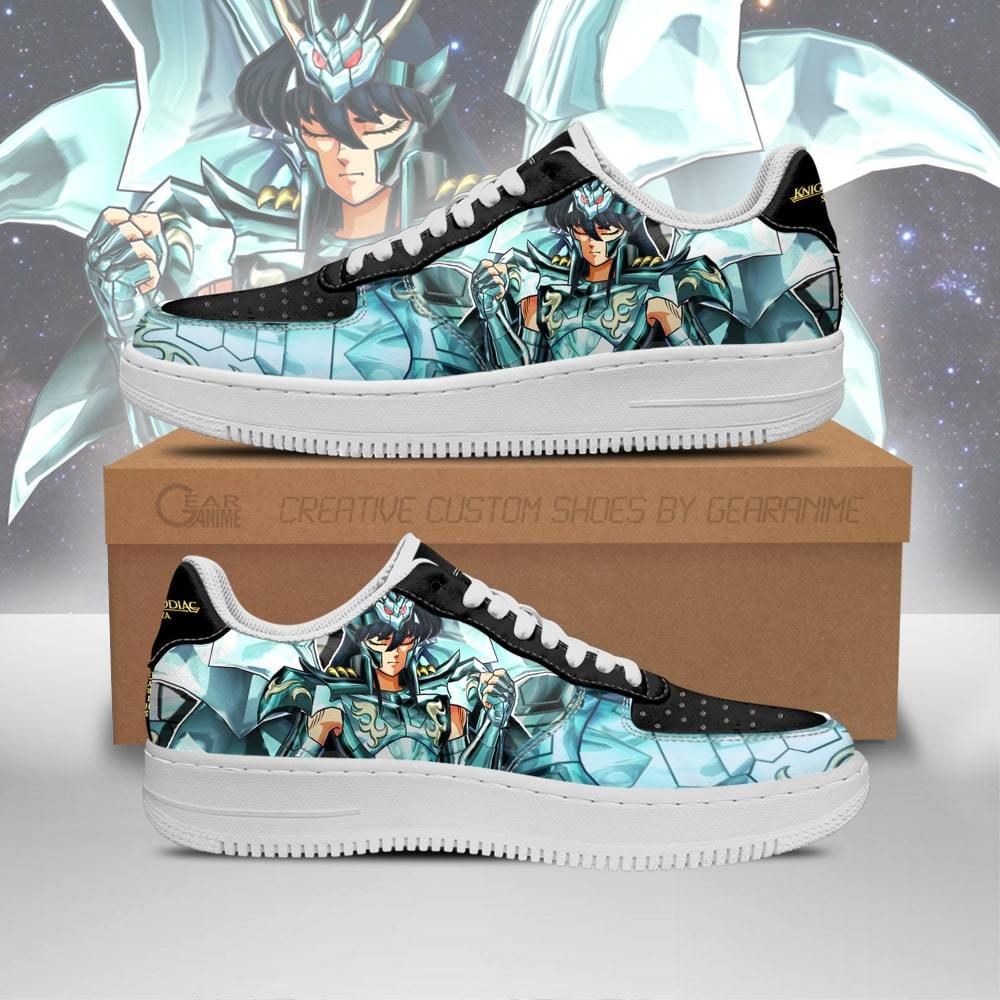 Dragon Shiryu Uniform Saint Seiya Air Force Shoes Sneakers Custom Anime