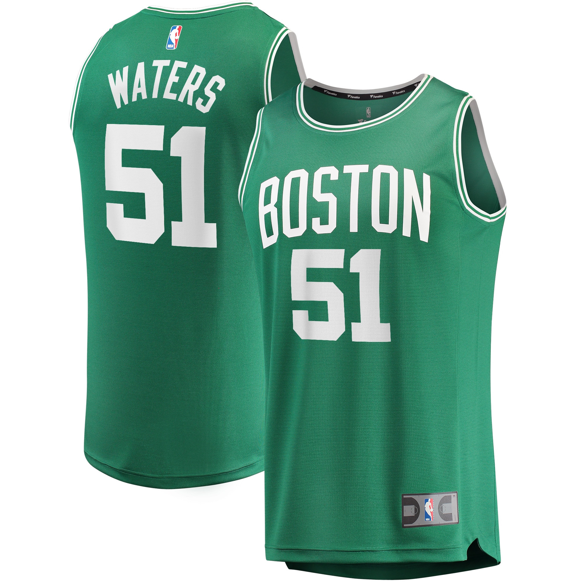 Tremont Waters Boston Celtics Fanatics Branded Fast Break Replica Player Jersey – Icon Edition – Kelly Green NBA