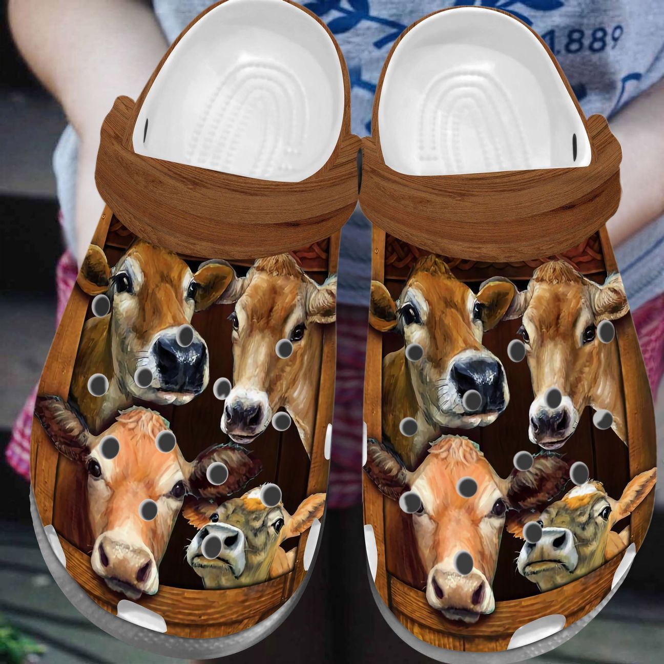 Awesome Cow Personalize Clog, Custom Name, Text, Fashion Style For Women, Men, Kid, Print 3D