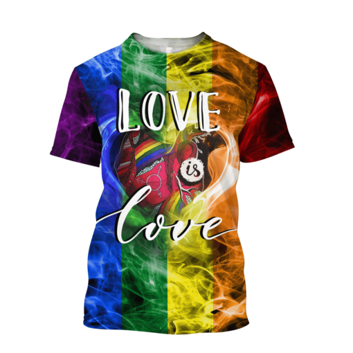 Lgbt Pride Love Is Love 3D All Over Printed Shirts For Men And Women, Lgbt History Month, Queer Lgbt