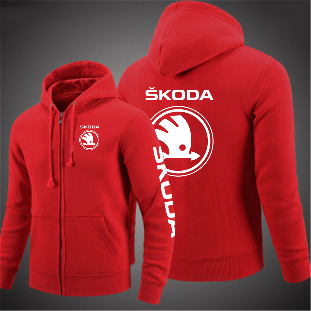 2022 New Mens Skoda Car Logo Sweatshirt Hoodies Casual Printing Pullovers Autumn Winter Warm Clothes Hooded Sports Design Coats alx