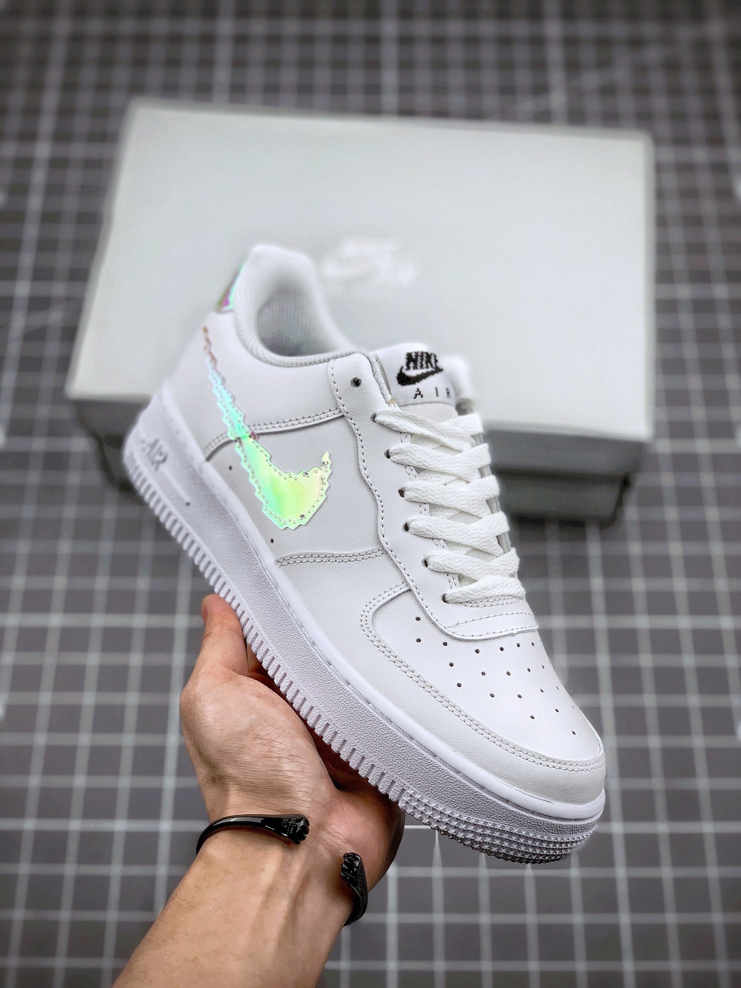 Nike Air Force 1 LV8 Digital Swoosh WhiteMulti-Color 5340136