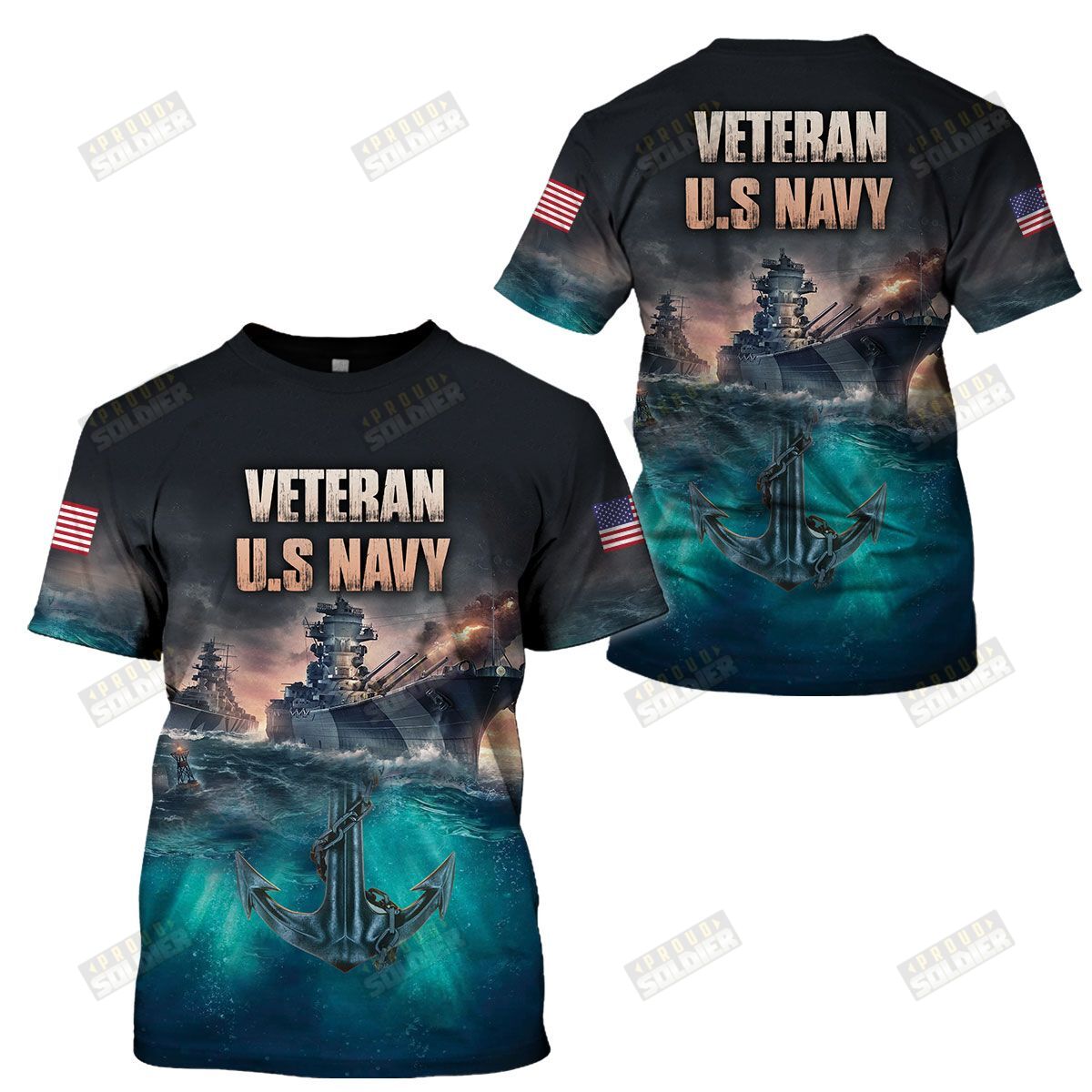 3D All-Over Printed “Veteran Us Navy” (Dn-Hg50)