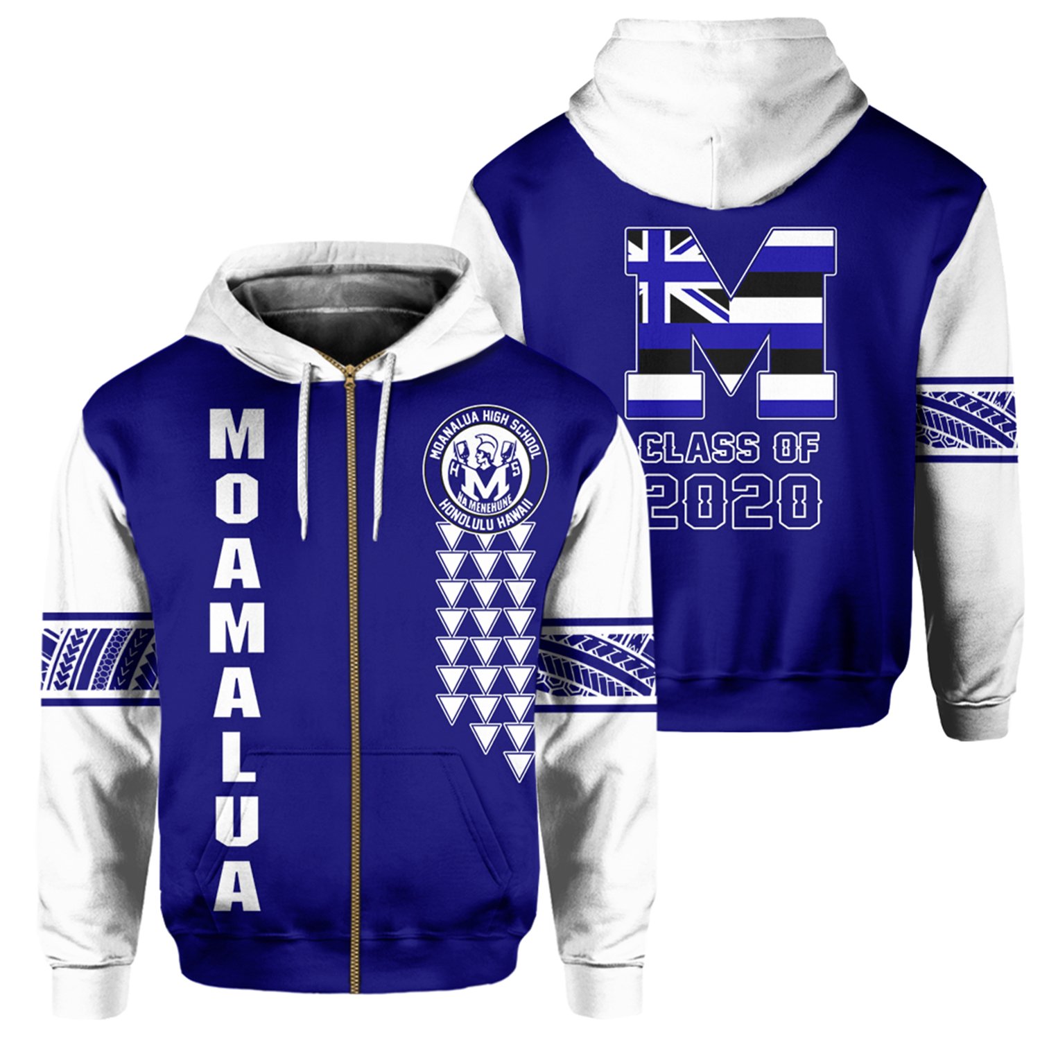 (Personalized) Alohawaii – Moanalua High Custom Your Class Zip Hoodie AH J0