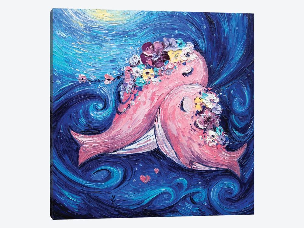 Whales Canvas Poster 8″x12″ 12×18″ 18″x26″ 24″x36″ 30″x45″