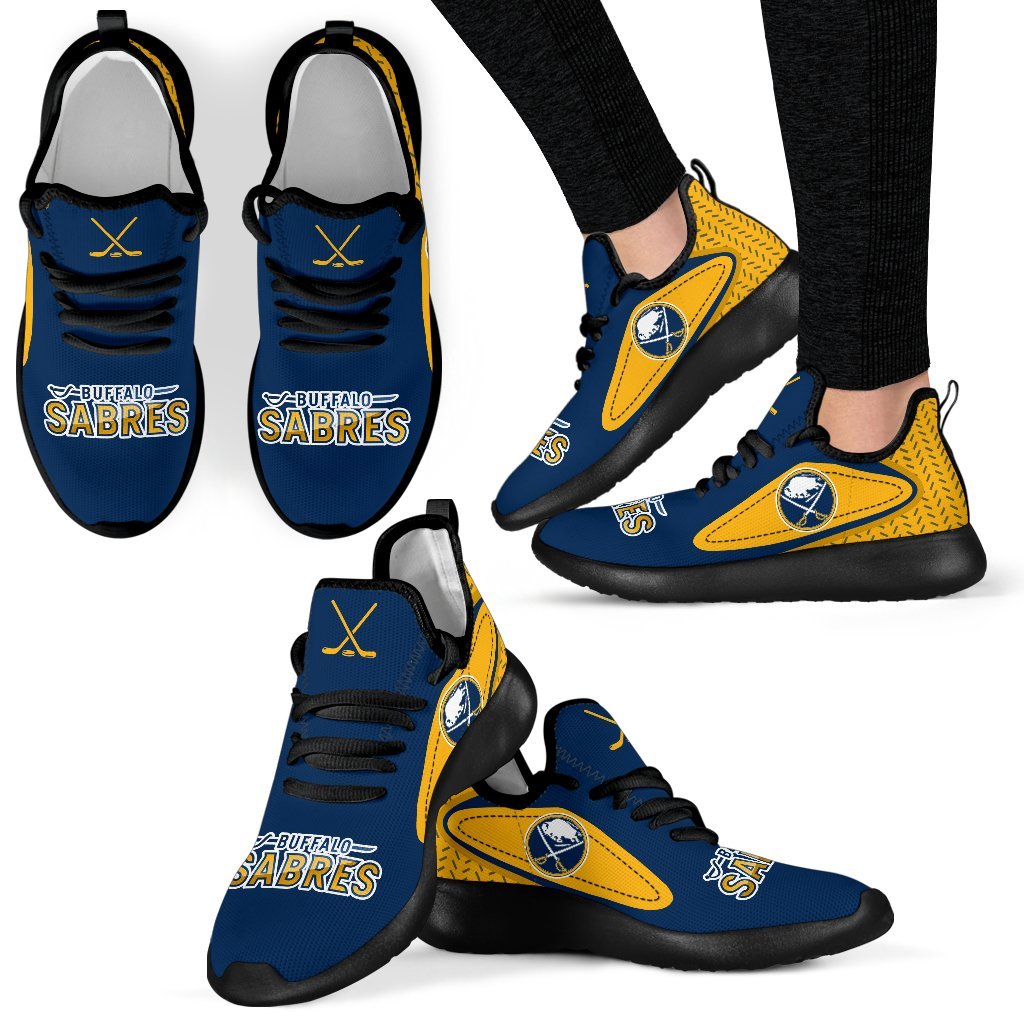 Colorful React Buffalo Sabres Mesh Knit Sneakers