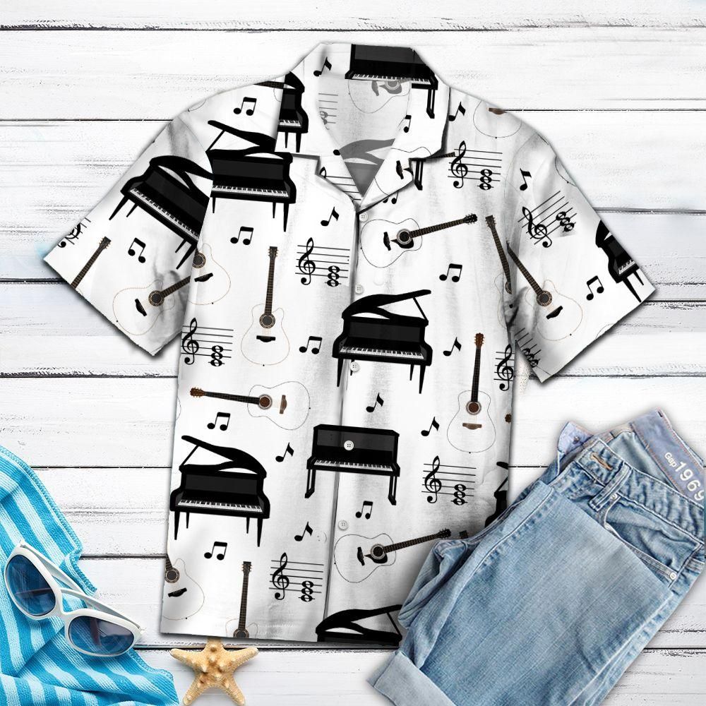 Amazing Piano Aloha Hawaiian Shirt Colorful Short Sleeve Summer Beach Casual Shirt For Men And Women