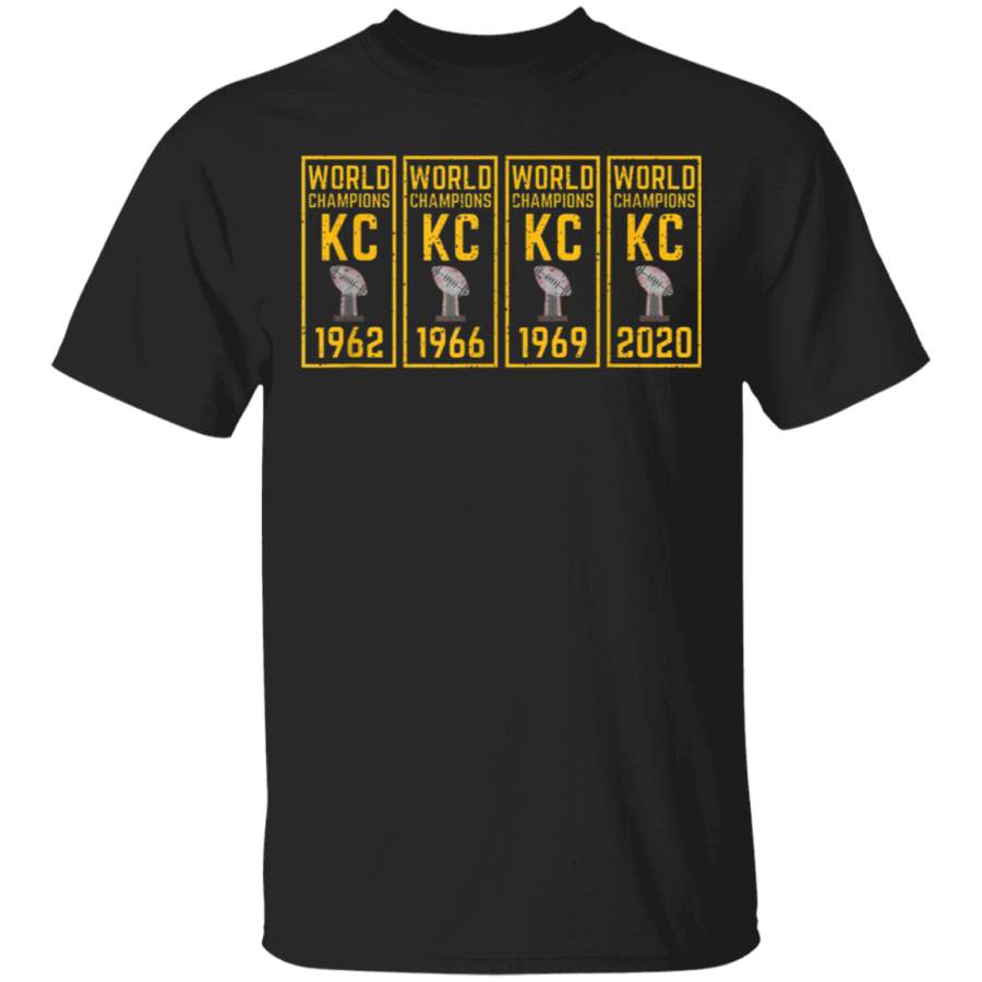 Kansas City Football KC Faithful Title 2020 Banner Champions TShirt