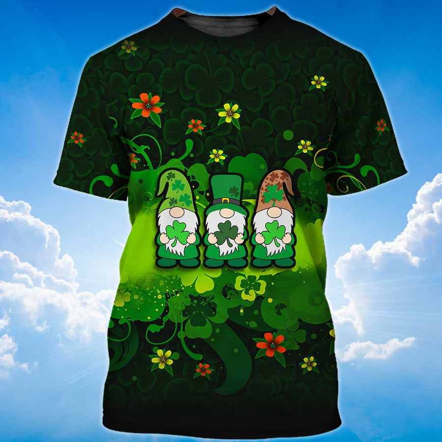 3D All Over Print Gnome Irish St Patrick’S Day Shirt, I’M Irish T-Shirt, St Patrick’S Day T-Shirt, Gnome Shirt