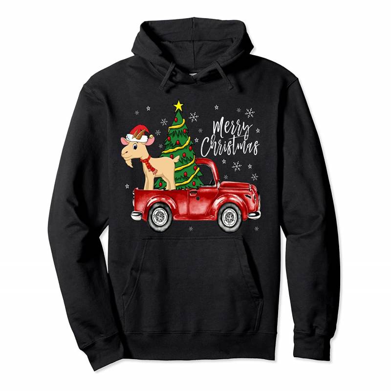 Cute Boer Goat Truck Christmas Costume Funny Farm Lover Gift Pullover Hoodie, T-Shirt, Sweatshirt
