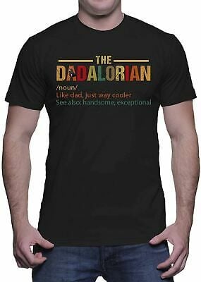 Vintage T Shirts The Dadalorian Defination Like A Dad Just Way Cooler Gift 9235