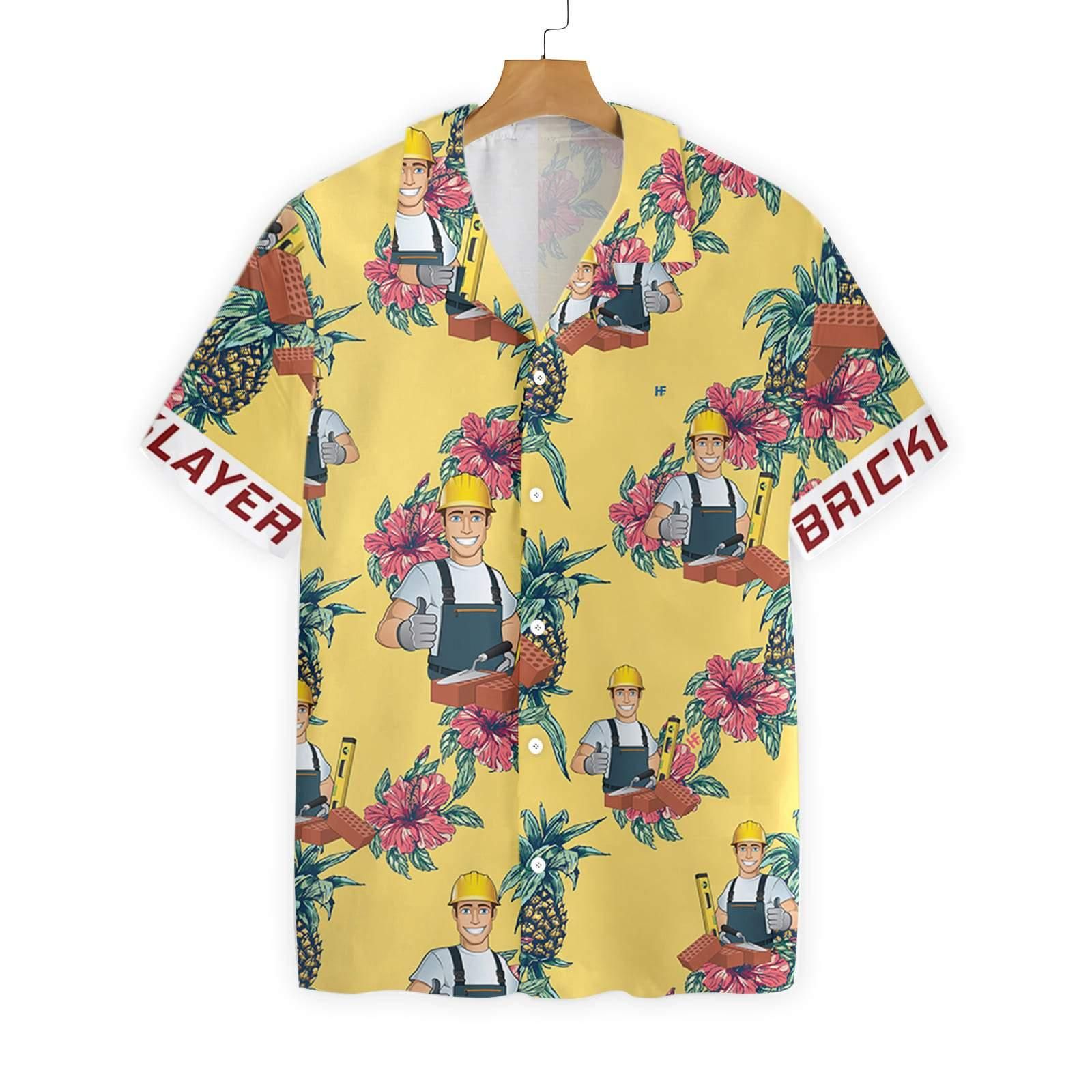 Bricklayer Pineapple Seamless Pattern 1612 Hawaii Shirt Ha65582