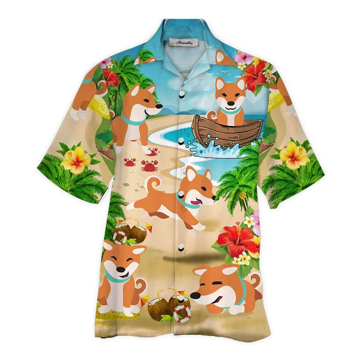 Shiba Hawaii Shirt Ha61204