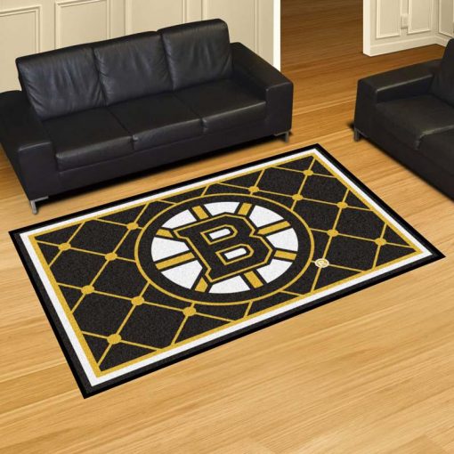 Boston Bruins Logo Custom Area Rug Carpet Full Sizes Home Living Rugs Carpet Decor