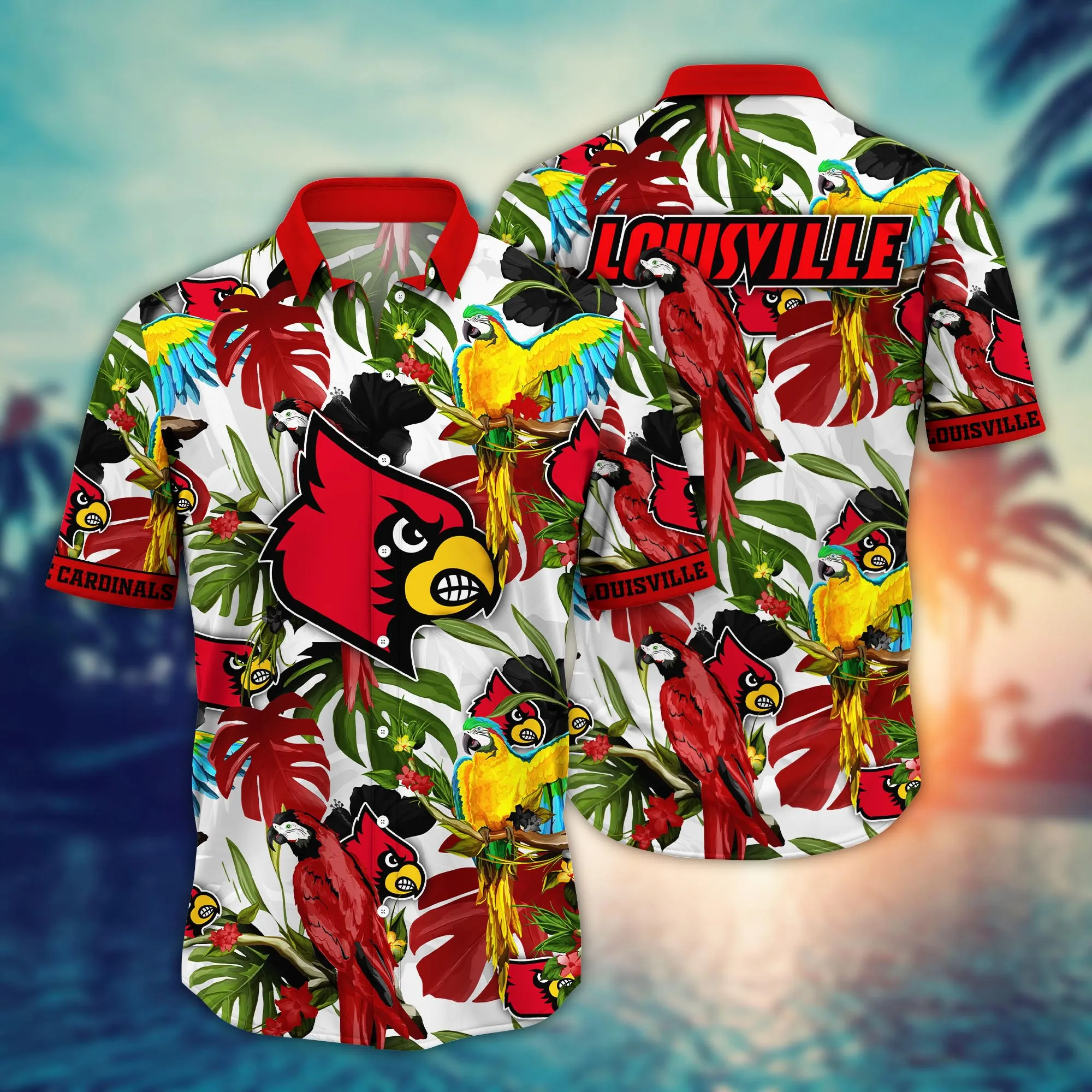 Louisville Cardinals NCCA Hawaiian Shirt Outdoor Moviestime Aloha Shirt