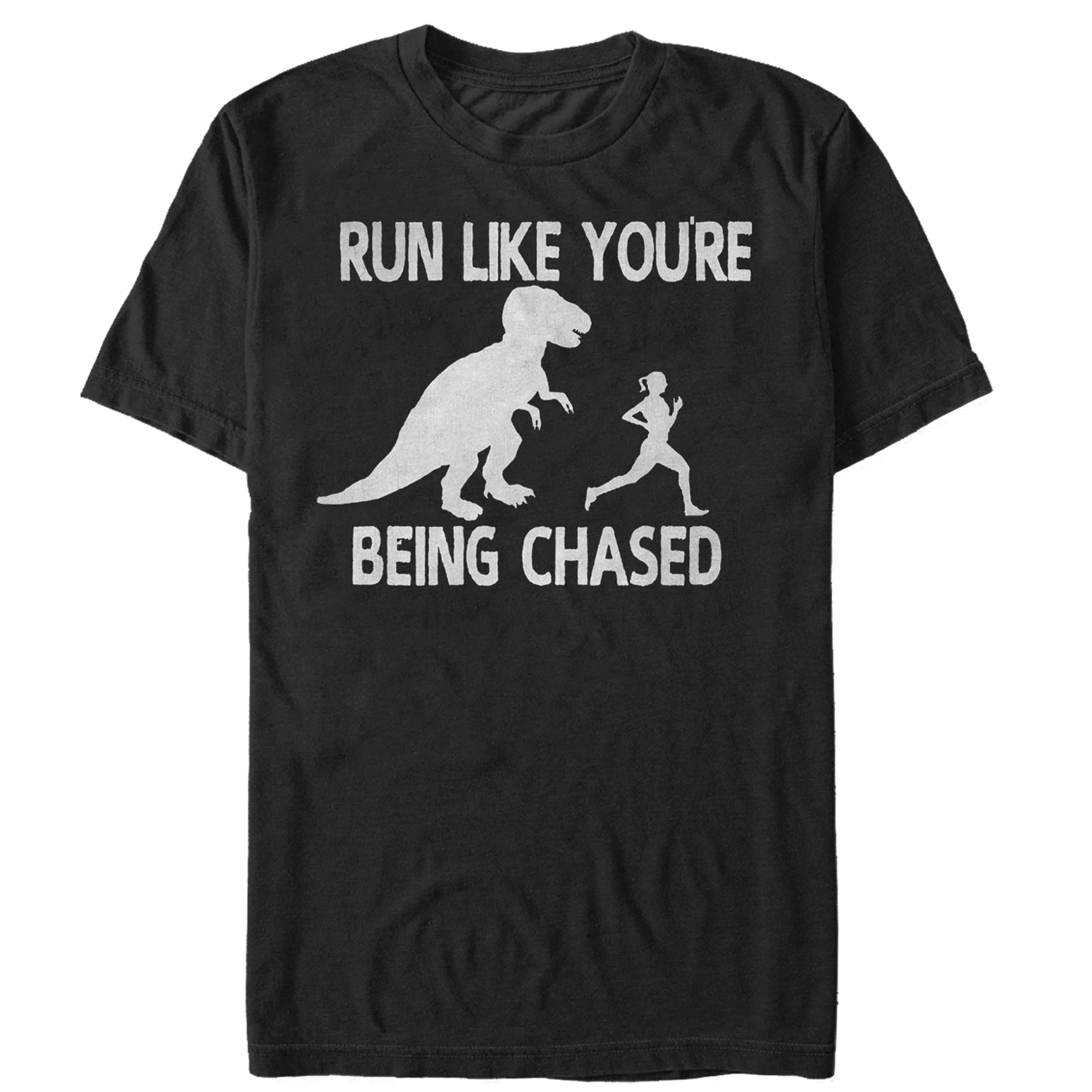 Chin Up Women’S Dinosaur Run  Boyfriend Tee