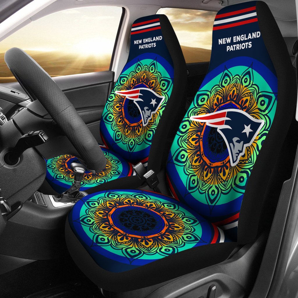 Magical And Vibrant New England Patriots Car Seat Covers