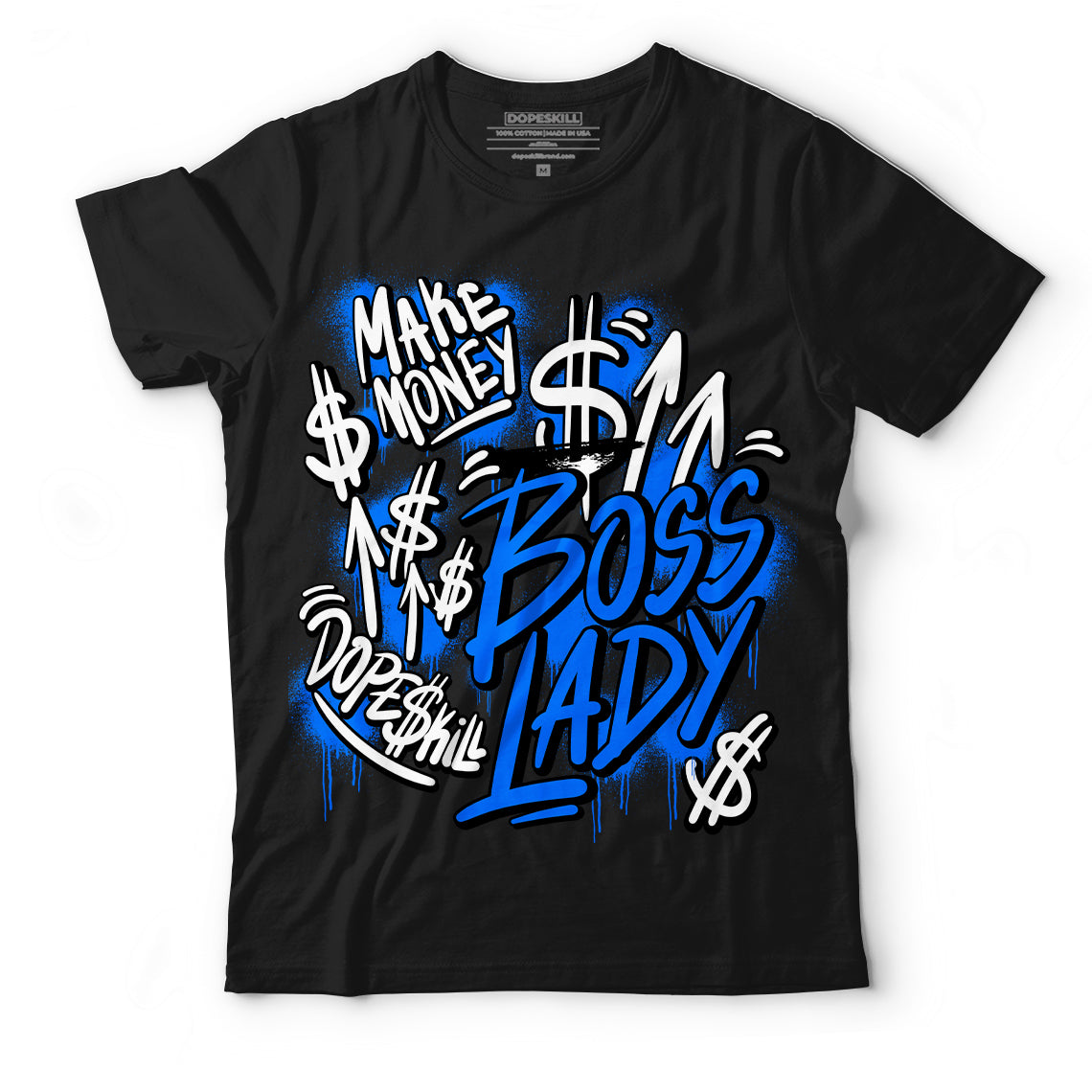 Yz 350 Boost V2 Dazzling Blue Dopeskill T-Shirt Boss Lady Graphic