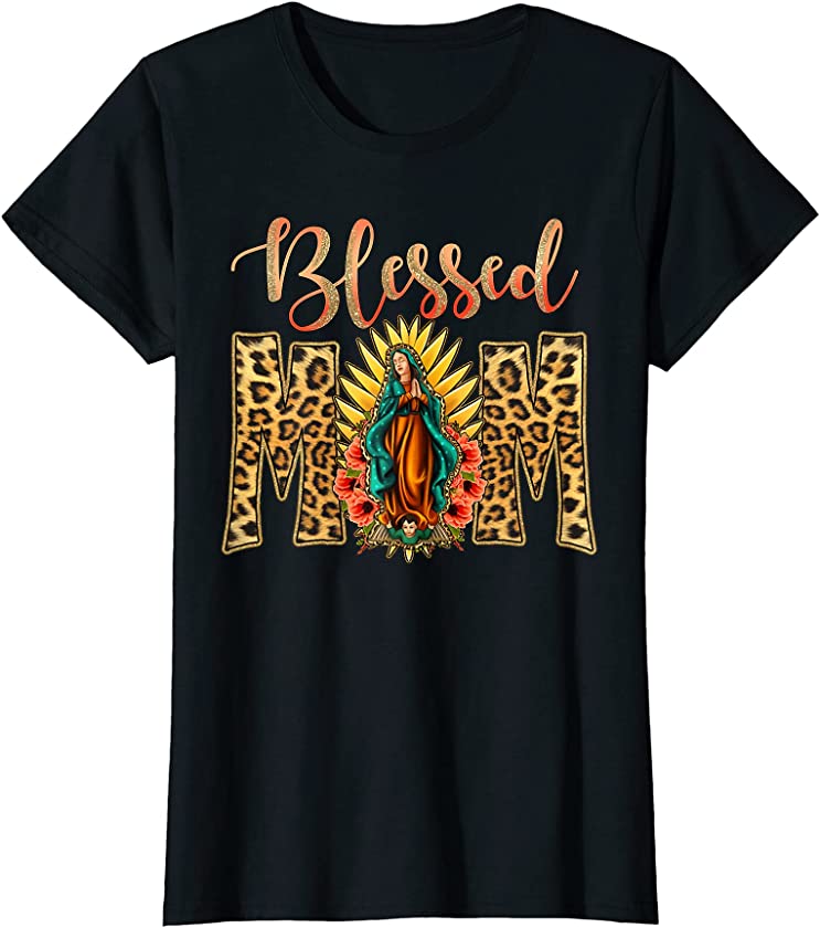 Womens Our Lady of Guadalupe Catholic Virgin Mary Mexican Mother T-Shirt