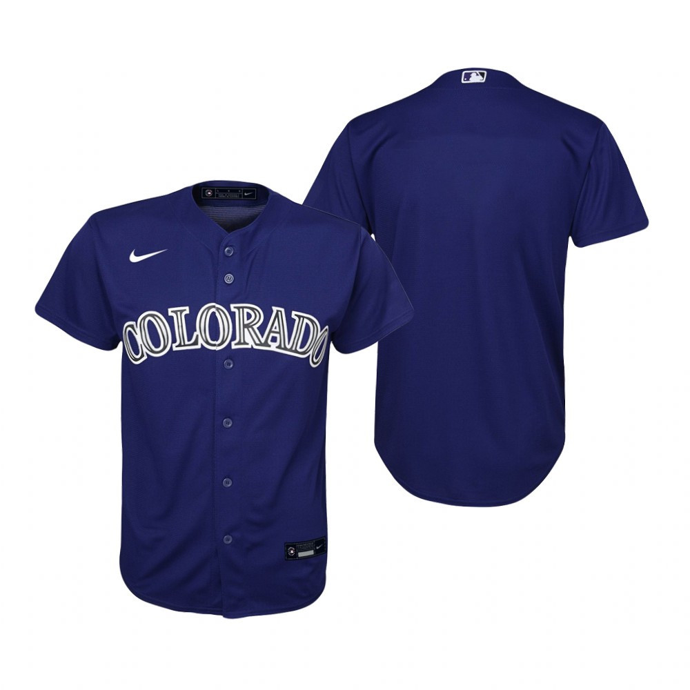 Youth Colorado Rockies MLB Team Collection 2020 Alternate Purple Jersey Gift For Rockies Fans Baseball Fans