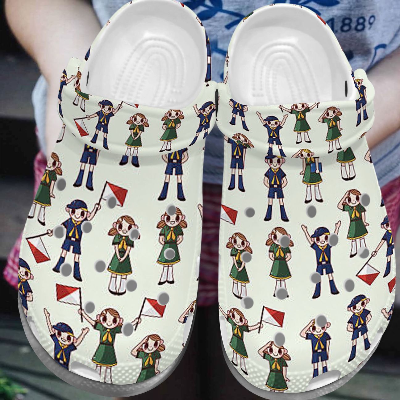 Scouts Of America Personalize Clog, Custom Name, Text, Fashion Style For Women, Men, Kid, Print 3D