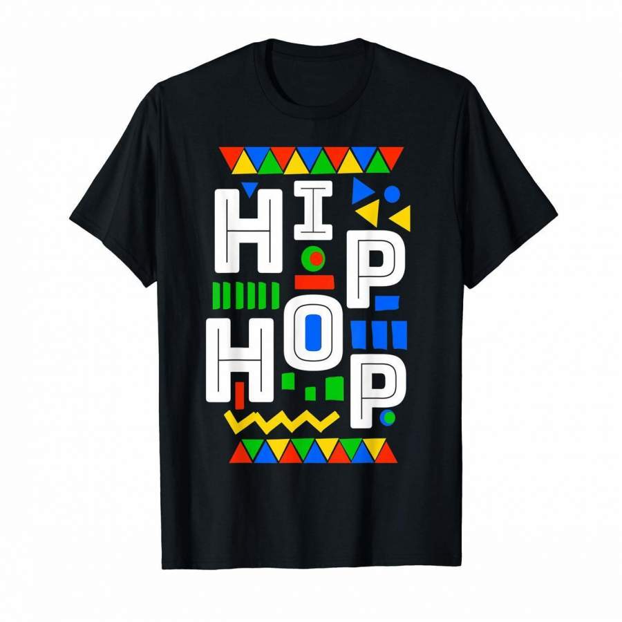 80s Hip Hop party Vibes dashiki pattern costume T-Shirt