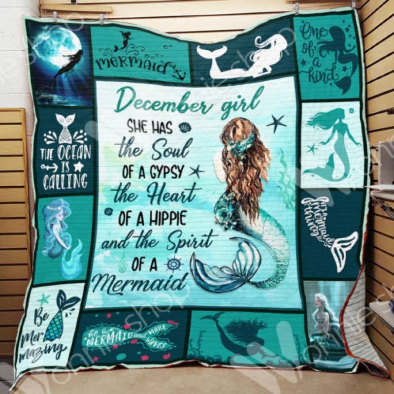 December Mermaid Blanket OCT3101 78O58