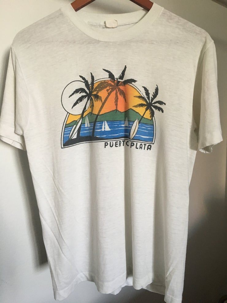 70S Puerta Plata Sunset Beach Shirt