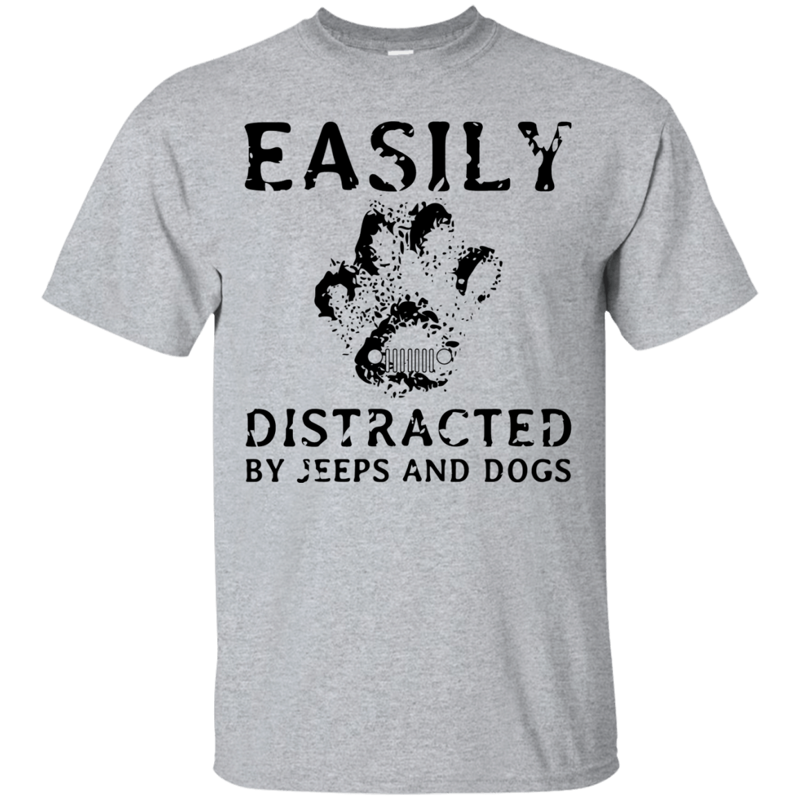 Easily Distracted by Jeeps and Dogs shirt