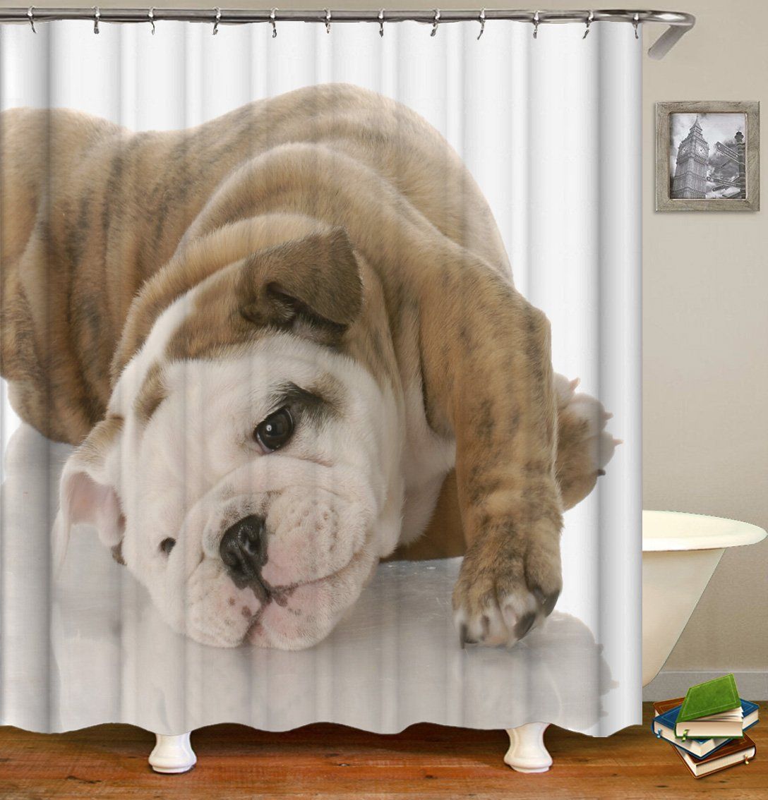 The Cute Dog 3D Printed Shower Curtain Gift Home Decoration