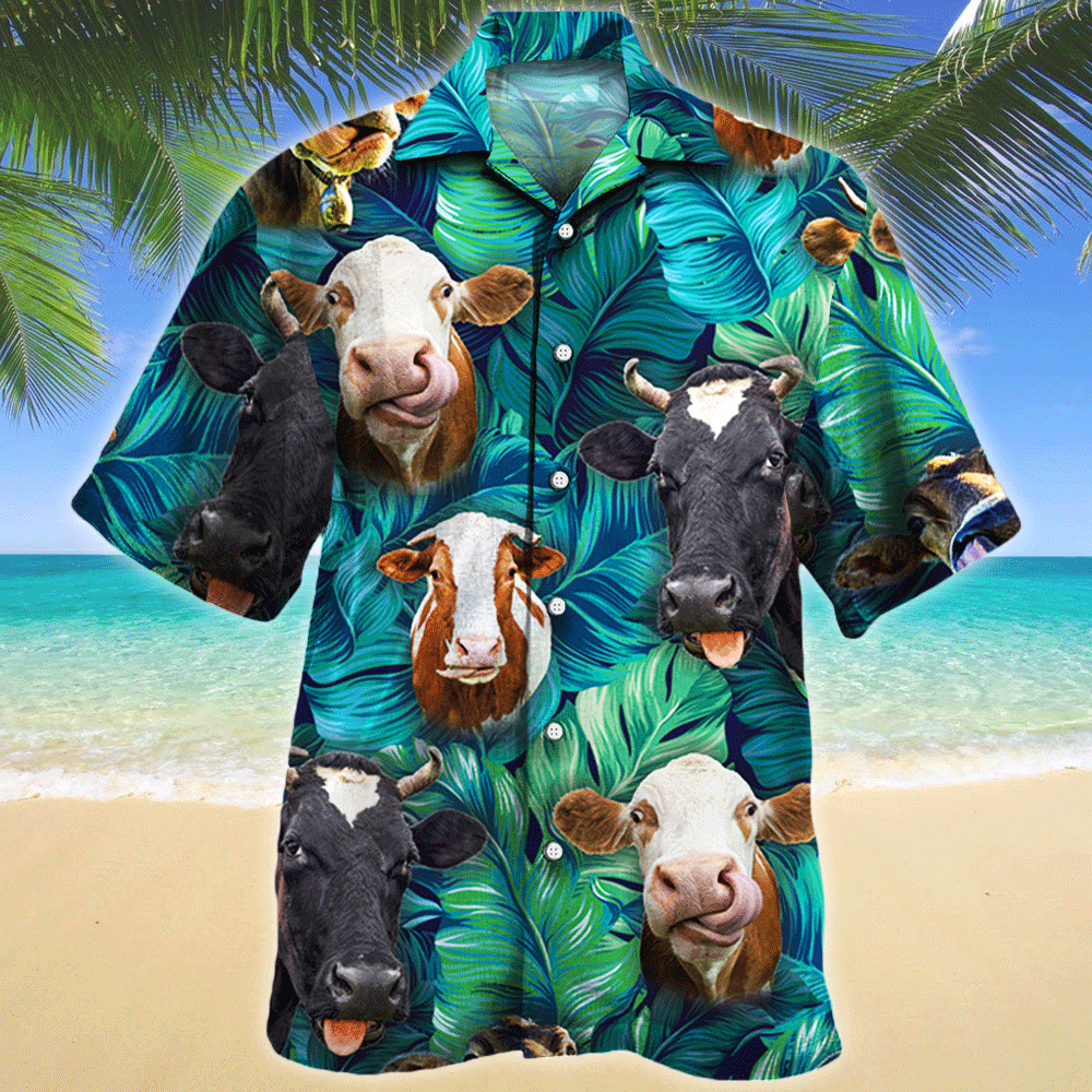 Cow Lovers Gift Hawaiian Shirt For Aloha Ha75432