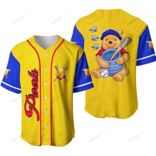 Winnie The Pooh Baseball Jersey Bbj-X1P2