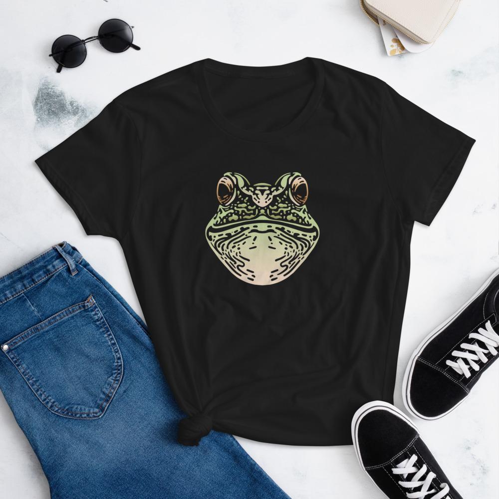 Frog Face Women’S Short Sleeve T-Shirt