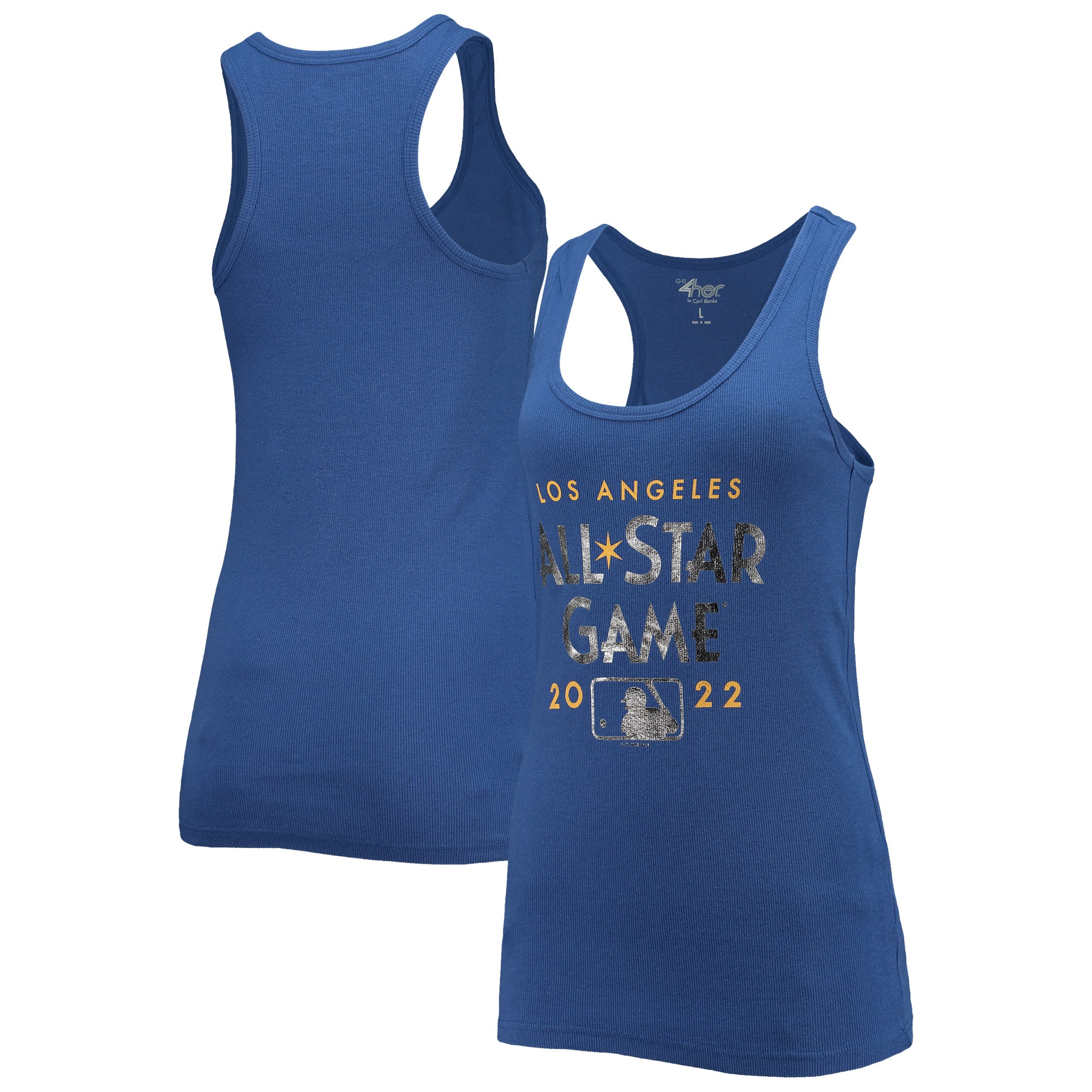 2022 MLB All-star Game G-iii 4her By Carl Banks Womens Racerback Tank Top – Royal