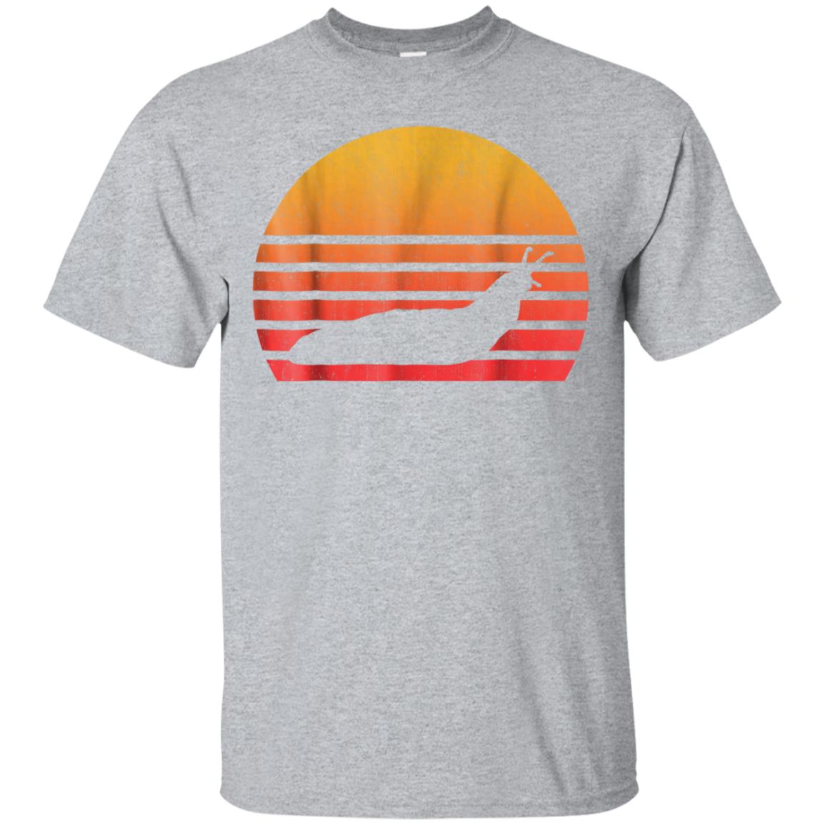 Vintage Retro Slug Silhouette Sun T-Shirt